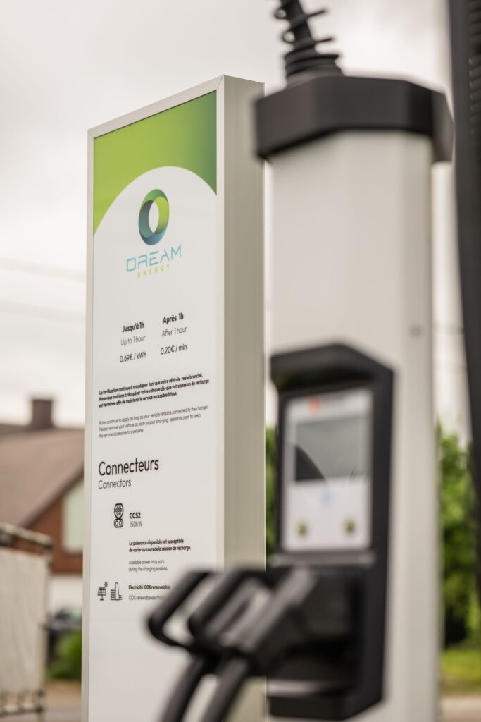 Station de recharge électrique en wallonie - Dream energy